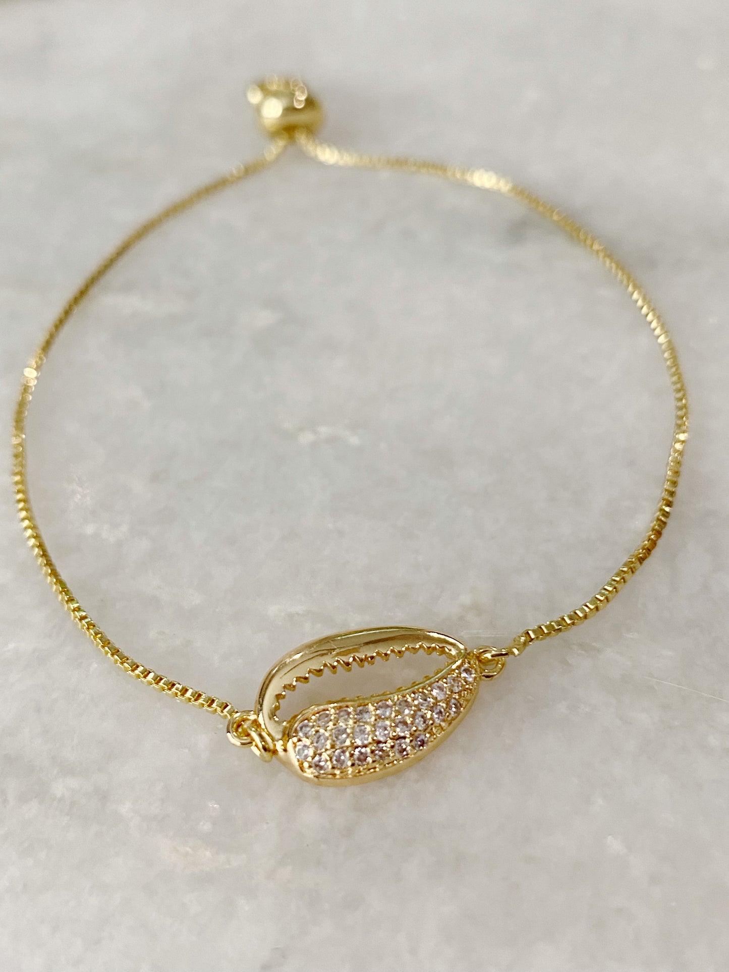 Golden Luxe Cowrie Bracelet