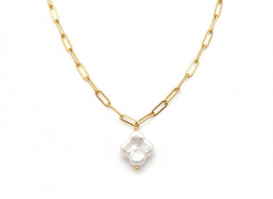 Golden Clover Necklace