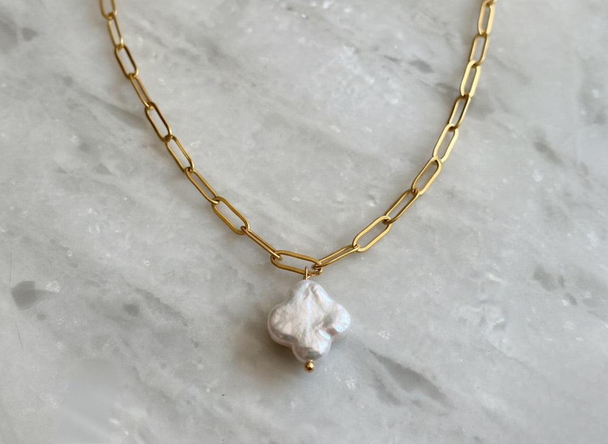 Golden Clover Necklace