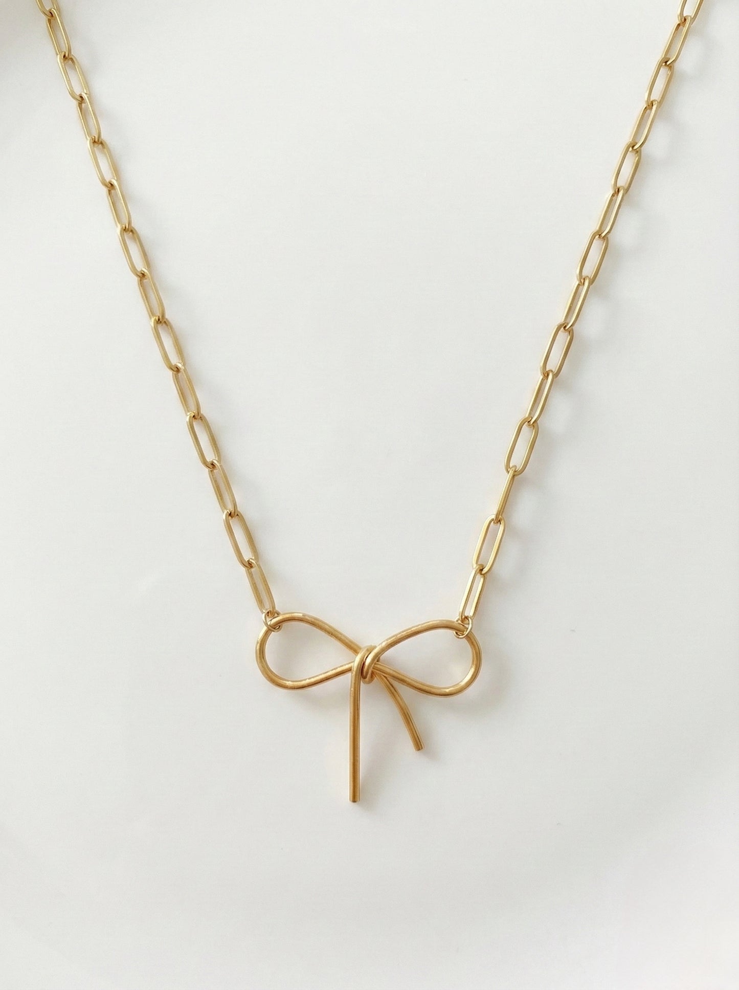 Golden Bow Necklace