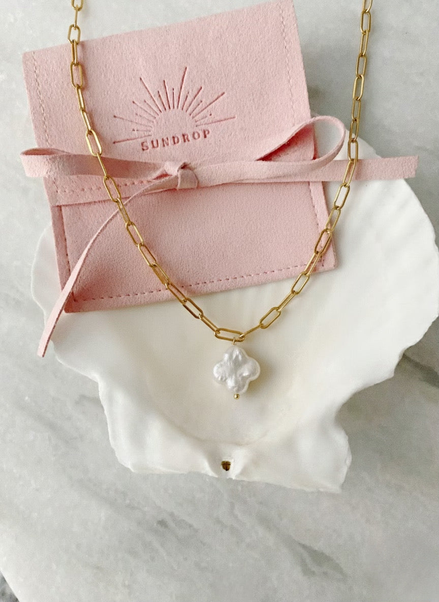 Golden Clover Necklace