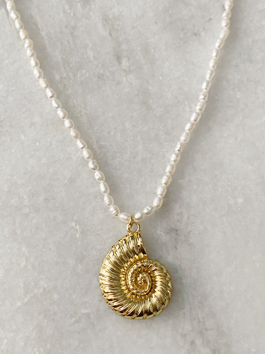 Golden Spiral Necklace